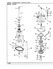 03 - Transmission (Cw20p8xs)(Rev. A-E) parts for Crosley Washer CW20P8HS from AppliancePartsPros.com