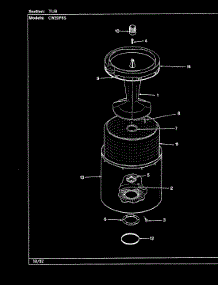 04 - Tub (Cw20p8xs)(Rev. A-E) parts for Crosley Washer CW20P8HS from AppliancePartsPros.com