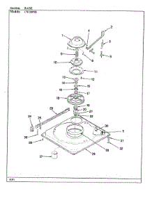 02 - Base (Cw20p8xs)(Original) parts for Crosley Washer CW20P8WS from AppliancePartsPros.com