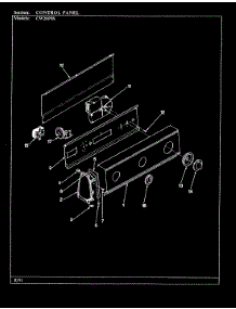 06 - Control Panel (Cw20p8xs)(Original) parts for Crosley Washer CW20P8WS from AppliancePartsPros.com
