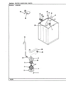 15 - Water Carrying (Cw20p8xs)(Rev. A-E) parts for Crosley Washer CW20P8WS from AppliancePartsPros.com