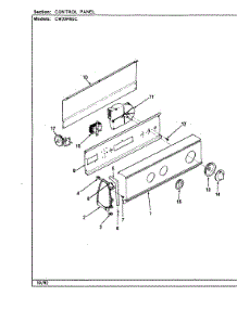 06 - Control Panel (Rev. A-E)(Cw20p8xsc) parts for Crosley Washer CW20P8WSC from AppliancePartsPros.com