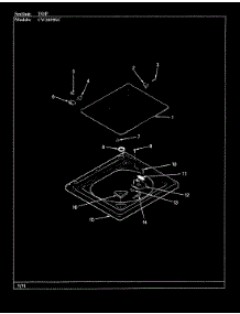 09 - Top (Orig-Cw20p8xsc) parts for Crosley Washer CW20P8WSC from AppliancePartsPros.com