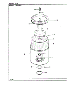 12 - Tub (Cw20p8xsc)(Rev. A-E) parts for Crosley Washer CW20P8WSC from AppliancePartsPros.com