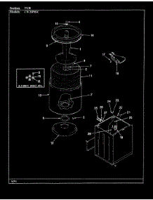 13 - Tub (Orig-Cw20p8xsc) parts for Crosley Washer CW20P8WSC from AppliancePartsPros.com