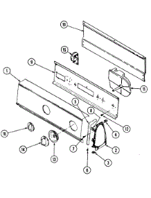 02 - Control Panel parts for Crosley Washer CW20T5WC from AppliancePartsPros.com