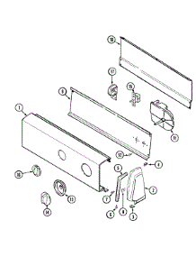 02 - Control Panel parts for Crosley Washer CW22B6M from AppliancePartsPros.com