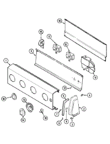 02 - Control Panel parts for Crosley Washer CW22B8M from AppliancePartsPros.com