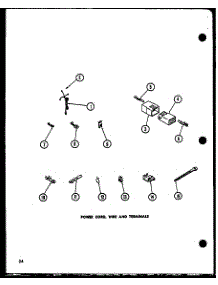09 - Power Cord parts for Amana Washer CW2303L / P1122909W L from AppliancePartsPros.com