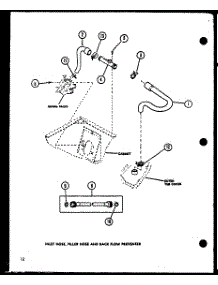 02 - Inlet Hose parts for Amana Washer CW2303W / P1122907W W from AppliancePartsPros.com