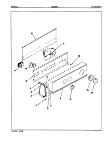 05 - Contorl Panel (Orig. Rev. A-D) parts for Crosley Washer CW25P6A from AppliancePartsPros.com