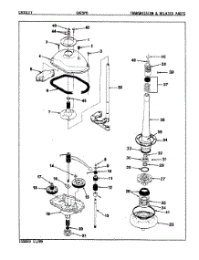 10 - Transmission (Orig. Rev. A-D) parts for Crosley Washer CW25P6H from AppliancePartsPros.com