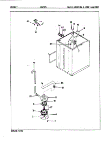 16 - Water Carrying & Pump Assy (Rev. E) parts for Crosley Washer CW25P6W from AppliancePartsPros.com