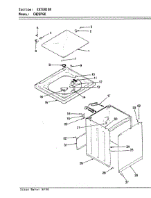 05 - Exterior (Orig. Rev. A-D) parts for Crosley Washer CW26P6KW from AppliancePartsPros.com