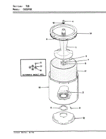 09 - Tub (Orig. Rev. A-D) parts for Crosley Washer CW26P6KW from AppliancePartsPros.com