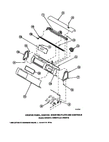 12 - Graphic Panel, Ctrl Mtg Plate And Ctrls parts for Amana Washer CW4202W2 / PCW4202W2 A from AppliancePartsPros.com