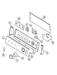 05 - Control Panel parts for Crosley Washer CW7500Q from AppliancePartsPros.com