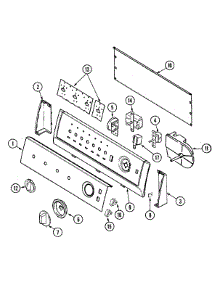 03 - Control Panel parts for Crosley Washer CW8000W from AppliancePartsPros.com
