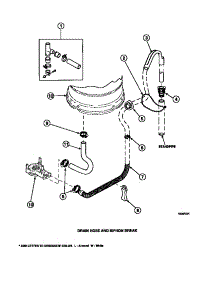 07 - Drain Hose And Siphon Break parts for Amana Washer CW8202W2 / PCW8202W2 A from AppliancePartsPros.com