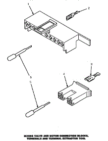 11 - Mixing Vlv & Mtr Conn Blocks / Term & Tool parts for Amana Washer CW8203W / PCW8203W from AppliancePartsPros.com