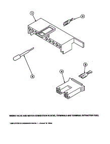 19 - Mixing Valve & Motor Conn Blocks, Term parts for Amana Washer CW8413W2 / PCW8413W2 A from AppliancePartsPros.com