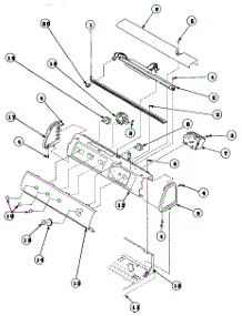 16 - Graphic Panel, Ctrl Mtg Plate And Ctrls parts for Amana Washer CW9203W2 / PCW9203W2 B from AppliancePartsPros.com