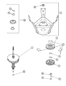 07 - Transmission & Brake parts for Crosley Washer CW9500W from AppliancePartsPros.com