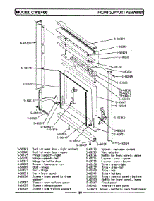 02 - Front Support Assembly parts for Maytag Oven CWE400 from AppliancePartsPros.com