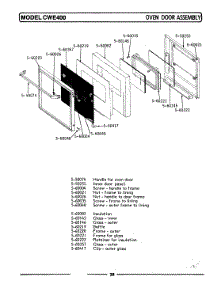 02 - Door Assembly parts for Maytag Oven CWE401 from AppliancePartsPros.com