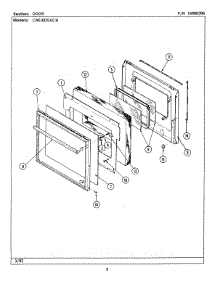 03 - Door (Cwe4020acb) parts for Maytag Oven CWE4020ACB from AppliancePartsPros.com