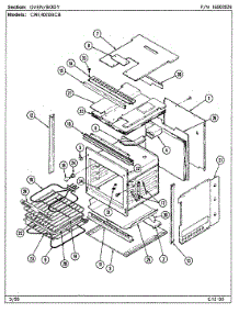 03 - Oven / Body parts for Maytag Oven CWE4020BCB from AppliancePartsPros.com