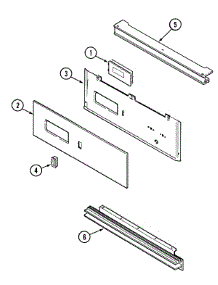 02 - Control Panel parts for Maytag Oven CWE4200ACB from AppliancePartsPros.com