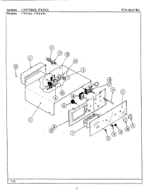 02 - Control Panel (Cwe402, Cwe470) parts for Maytag Oven CWE470 from AppliancePartsPros.com