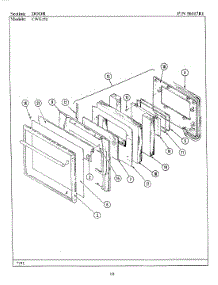 03 - Door (Cwe470) parts for Maytag Oven CWE470 from AppliancePartsPros.com