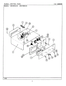 02 - Control Panel (Cwe4020acb, Cwe4700acb) parts for Maytag Oven CWE4700ACB from AppliancePartsPros.com