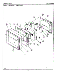 03 - Door (Cwe4700acb) parts for Maytag Oven CWE4700ACB from AppliancePartsPros.com
