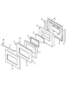 03 - Door-Lower (Cwe4800acs / Cwe5800acs) parts for Maytag Oven CWE4800ACS from AppliancePartsPros.com