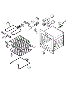 04 - Oven (Cwe4800acb / Ace) parts for Maytag Oven CWE4800ACS from AppliancePartsPros.com