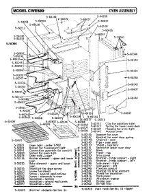 03 - Oven Assembly parts for Maytag Oven CWE500 from AppliancePartsPros.com