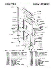 03 - Front Support Assembly parts for Maytag Oven CWE501 from AppliancePartsPros.com