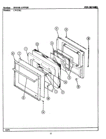 04 - Door-Upper (Cwe502) parts for Maytag Oven CWE502 from AppliancePartsPros.com
