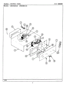 02 - Control Panel (Cwe5020acb, Cwe5500acb) parts for Maytag Oven CWE5020ACB from AppliancePartsPros.com