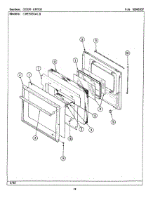 04 - Door-Upper (Cwe5020acb) parts for Maytag Oven CWE5020ACB from AppliancePartsPros.com