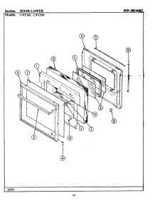 03 - Door-Lower (Cwe502, Cwe550) parts for Maytag Oven CWE550 from AppliancePartsPros.com