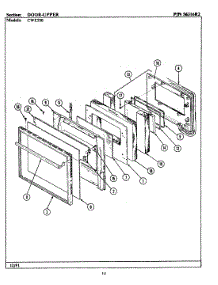 04 - Door-Upper (Cwe550) parts for Maytag Oven CWE550 from AppliancePartsPros.com