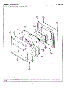 03 - Door-Lower (Cwe5520acb, Cwe5500acb) parts for Maytag Oven CWE5500ACB from AppliancePartsPros.com