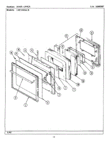 04 - Door-Upper (Cwe5500acb) parts for Maytag Oven CWE5500ACB from AppliancePartsPros.com