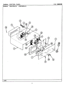 02 - Control Panel (Cwe4700ace, Cwe5500ace) parts for Maytag Oven CWE5500ACE from AppliancePartsPros.com