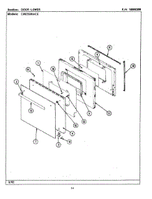 03 - Door-Lower (Cwe5500ace) parts for Maytag Oven CWE5500ACE from AppliancePartsPros.com