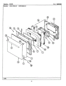 04 - Door-Upper (Cwe5500ace) parts for Maytag Oven CWE5500ACE from AppliancePartsPros.com